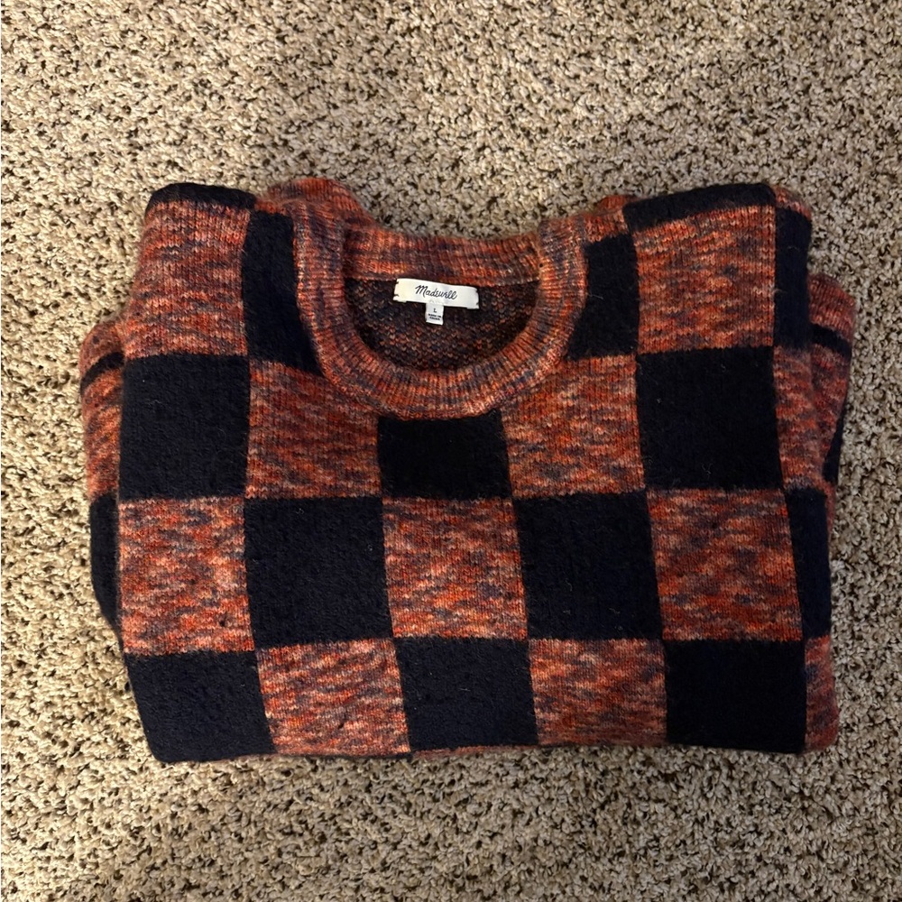 Madewell women’s checkered sweater